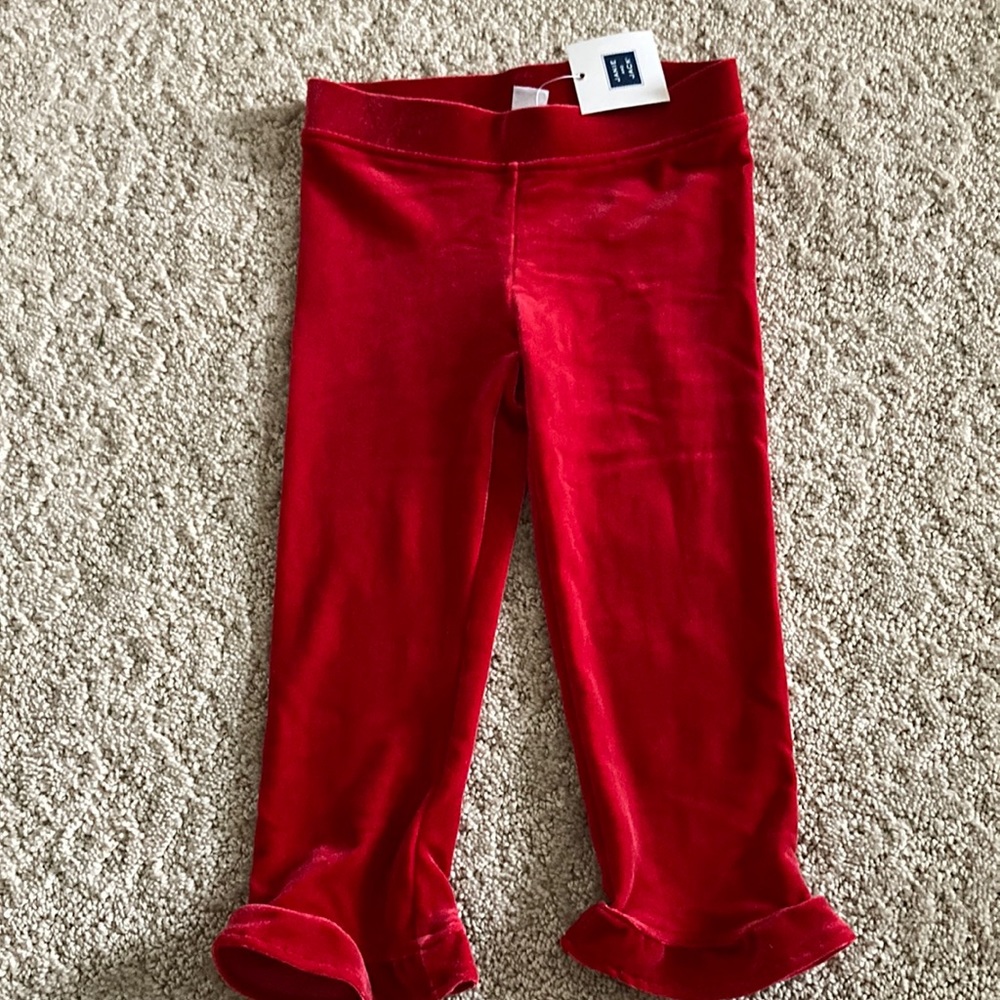 NWT Janie & Jack Velvet Like Leggings